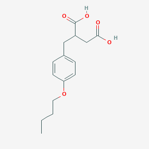 molecular formula C15H20O5 B14141318 2-[(4-butoxyphenyl)methyl]butanedioic Acid CAS No. 793-20-4