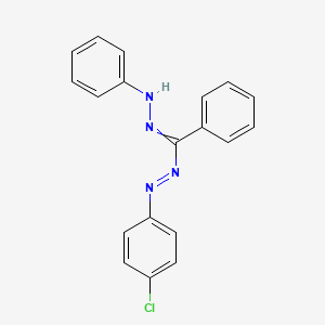 molecular formula C19H15ClN4 B14141371 [2-(4-Chlorophenyl)diazenyl]phenylmethanone 2-phenylhydrazone CAS No. 13412-10-7