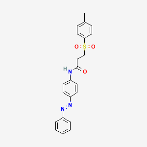 (E)-N-(4-(phenyldiazenyl)phenyl)-3-tosylpropanamide