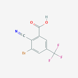 3-Bromo-2-cyano-5-(trifluoromethyl)benzoic acid