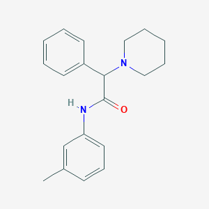 N-(3-methylphenyl)-2-phenyl-2-piperidin-1-ylacetamide