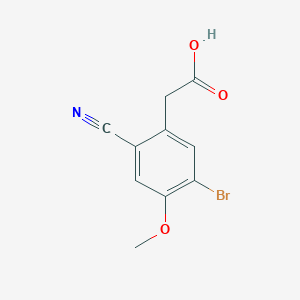 5-Bromo-2-cyano-4-methoxyphenylacetic acid