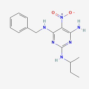 4-N-benzyl-2-N-butan-2-yl-5-nitropyrimidine-2,4,6-triamine