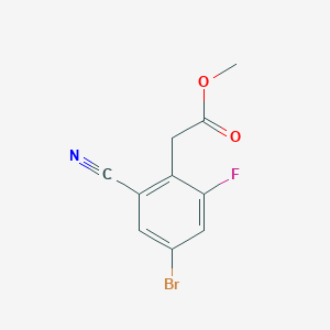Methyl 4-bromo-2-cyano-6-fluorophenylacetate