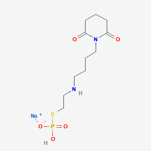 S-2-(4-Glutarimidobutylamino)ethyl sodium hydrogen phosphorothioate pentahydrate