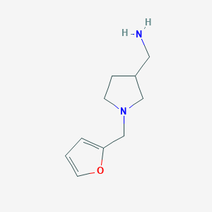 1-[1-(Furan-2-ylmethyl)pyrrolidin-3-yl]methanamine