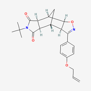 (3aR,4R,4aR,7aS,8R,8aR)-6-tert-butyl-3-[4-(prop-2-en-1-yloxy)phenyl]-4a,7a,8,8a-tetrahydro-3aH-4,8-methano[1,2]oxazolo[4,5-f]isoindole-5,7(4H,6H)-dione