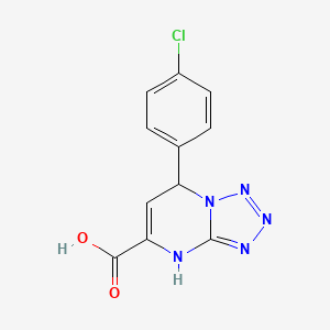 7-(4-Chlorophenyl)-1,7-dihydrotetrazolo[1,5-a]pyrimidine-5-carboxylic acid