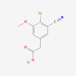 4-Bromo-3-cyano-5-methoxyphenylacetic acid