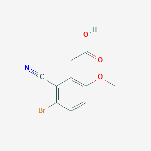 3-Bromo-2-cyano-6-methoxyphenylacetic acid