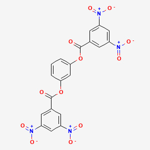 molecular formula C20H10N4O12 B14141724 [3-(3,5-Dinitrobenzoyl)oxyphenyl] 3,5-dinitrobenzoate CAS No. 5724-01-6