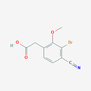 3-Bromo-4-cyano-2-methoxyphenylacetic acid