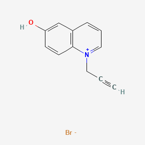 molecular formula C12H10BrNO B14141750 6-Hydroxy-1-(2-propyn-1-yl)quinolinium bromide CAS No. 462059-72-9