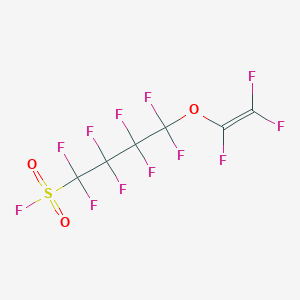 molecular formula C6F12O3S B14141759 1-Butanesulfonyl fluoride, 1,1,2,2,3,3,4,4-octafluoro-4-[(1,2,2-trifluoroethenyl)oxy]- CAS No. 88190-28-7