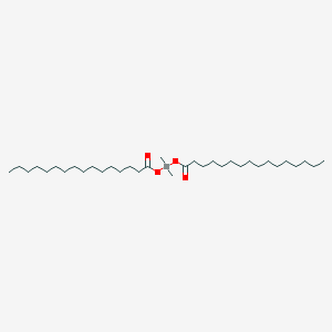 molecular formula C34H68O4Sn B14141763 Dimethylbis(palmitoyloxy)stannane CAS No. 3865-35-8