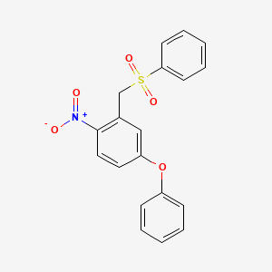 2-[(Benzenesulfonyl)methyl]-1-nitro-4-phenoxybenzene