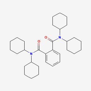 molecular formula C32H48N2O2 B14141861 N1,N1,N2,N2-tetracyclohexylphthalamide CAS No. 106889-92-3