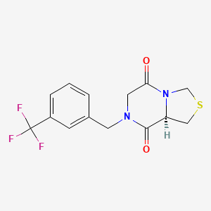 (8aR)-7-[3-(trifluoromethyl)benzyl]tetrahydro[1,3]thiazolo[3,4-a]pyrazine-5,8-dione