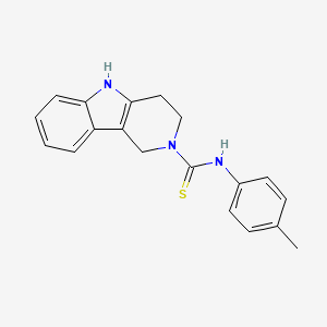 N-(4-methylphenyl)-1,3,4,5-tetrahydropyrido[4,3-b]indole-2-carbothioamide