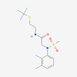 N-[2-(tert-butylsulfanyl)ethyl]-N~2~-(2,3-dimethylphenyl)-N~2~-(methylsulfonyl)glycinamide