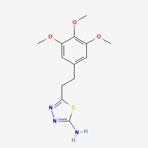 5-[2-(3,4,5-Trimethoxyphenyl)ethyl]-1,3,4-thiadiazol-2-amine