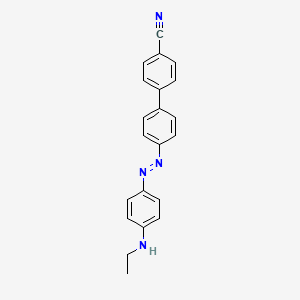 molecular formula C21H18N4 B14141936 4'-{(E)-[4-(ethylamino)phenyl]diazenyl}biphenyl-4-carbonitrile CAS No. 728932-14-7