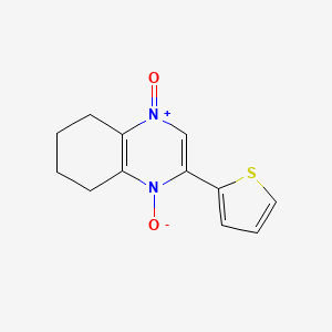 1-Oxo-3-(thiophen-2-yl)-5,6,7,8-tetrahydroquinoxalin-1-ium-4(1H)-olate