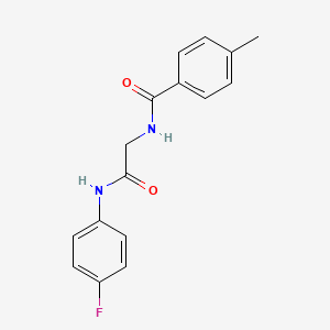 N-{2-[(4-fluorophenyl)amino]-2-oxoethyl}-4-methylbenzamide