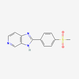 molecular formula C13H11N3O2S B14141995 2-[4-(Methanesulfonyl)phenyl]-3H-imidazo[4,5-c]pyridine CAS No. 89075-41-2