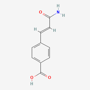 molecular formula C10H9NO3 B14141997 4-[(1E)-3-Amino-3-oxo-1-propen-1-yl]benzoic acid CAS No. 130973-07-8