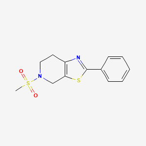 5-methylsulfonyl-2-phenyl-6,7-dihydro-4H-[1,3]thiazolo[5,4-c]pyridine