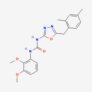 1-(2,3-Dimethoxyphenyl)-3-(5-(2,4-dimethylbenzyl)-1,3,4-oxadiazol-2-yl)urea