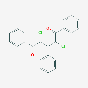 molecular formula C23H18Cl2O2 B14142024 1,5-Pentanedione, 2,4-dichloro-1,3,5-triphenyl- CAS No. 89225-29-6