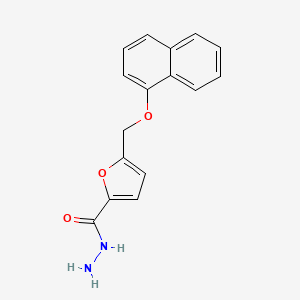 molecular formula C16H14N2O3 B14142028 5-(Naphthalen-1-yloxymethyl)furan-2-carbohydrazide CAS No. 364610-54-8