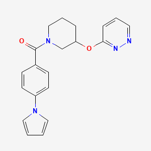 (4-(1H-pyrrol-1-yl)phenyl)(3-(pyridazin-3-yloxy)piperidin-1-yl)methanone