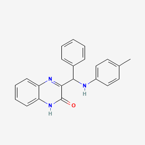 molecular formula C22H19N3O B14142052 3-[(4-methylanilino)-phenylmethyl]-1H-quinoxalin-2-one CAS No. 849030-83-7