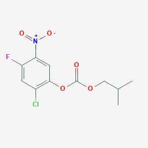 2-Chloro-4-fluoro-5-nitrophenyl 2-methylpropyl carbonate