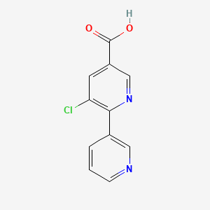 3-Chloro-[2,3'-bipyridine]-5-carboxylic acid