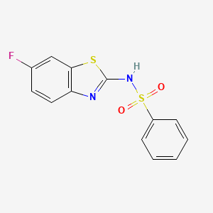 N-(6-fluorobenzo[d]thiazol-2-yl)benzenesulfonamide