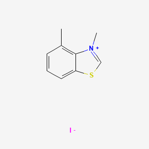 molecular formula C9H10INS B14142092 3,4-Dimethyl-1,3-benzothiazol-3-ium iodide CAS No. 89059-26-7