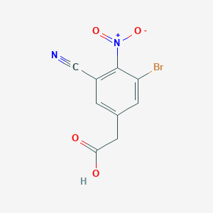 3-Bromo-5-cyano-4-nitrophenylacetic acid