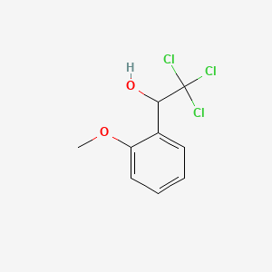 molecular formula C9H9Cl3O2 B14142144 2,2,2-Trichloro-1-(2-methoxyphenyl)ethanol CAS No. 58369-59-8