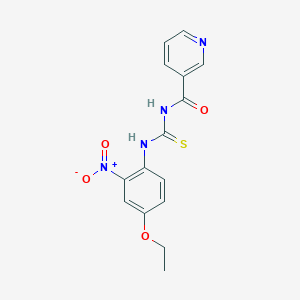 N-[(4-ethoxy-2-nitrophenyl)carbamothioyl]pyridine-3-carboxamide