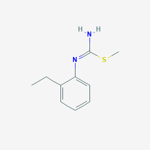 molecular formula C10H14N2S B14142171 methyl N'-(2-ethylphenyl)carbamimidothioate CAS No. 89069-98-7