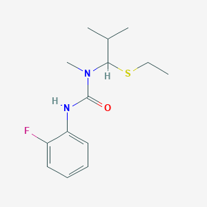 N-[1-(Ethylsulfanyl)-2-methylpropyl]-N'-(2-fluorophenyl)-N-methylurea