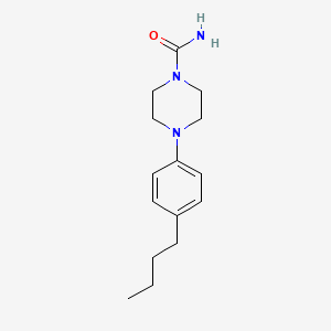 molecular formula C15H23N3O B14142385 4-(4-Butylphenyl)piperazine-1-carboxamide CAS No. 89026-58-4