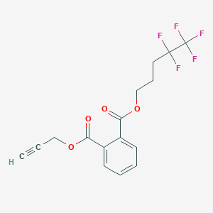 molecular formula C16H13F5O4 B14142410 1-O-(4,4,5,5,5-pentafluoropentyl) 2-O-prop-2-ynyl benzene-1,2-dicarboxylate CAS No. 296881-45-3