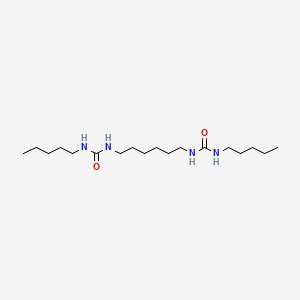 molecular formula C18H38N4O2 B14142414 Urea, N,N''-1,6-hexanediylbis[N'-pentyl- CAS No. 89307-22-2