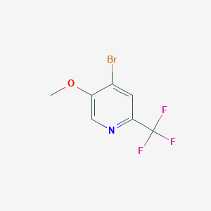 molecular formula C7H5BrF3NO B14142427 4-Bromo-5-methoxy-2-(trifluoromethyl)pyridine CAS No. 216766-17-5