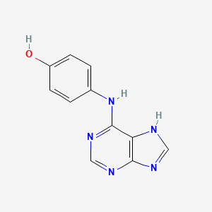 molecular formula C11H9N5O B14142459 4-(7H-purin-6-ylamino)phenol CAS No. 500282-26-8